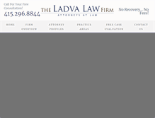Tablet Screenshot of ladvalaw.com
